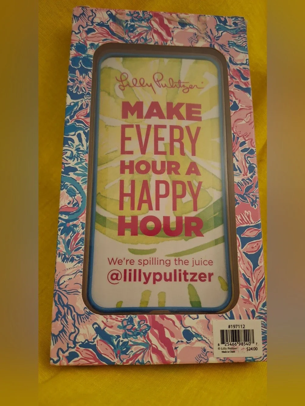 Lilly Pulitzer Pink & Blue Floral iPhone XS Max Case - Tropical Bloom